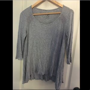 long sleeve grey blouse
